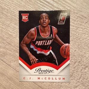 🚨2013-14 PANINI PRESTIGE C.J. McCOLLUM RC #170 PORTLAND TRAIL BLAZERS ROOKIE🚨
